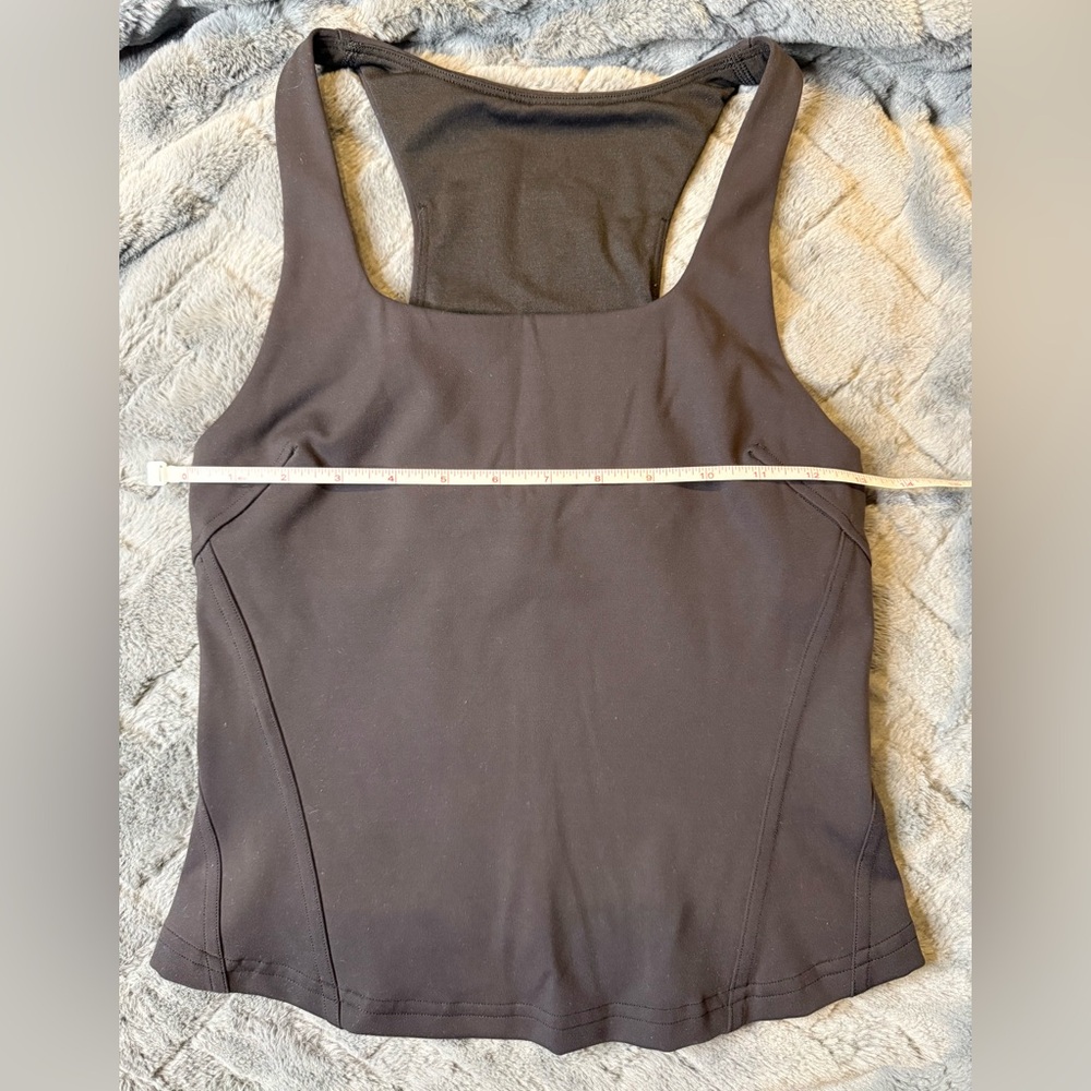 Lululemon Black Racerback Tank Top with built-in shelf bra